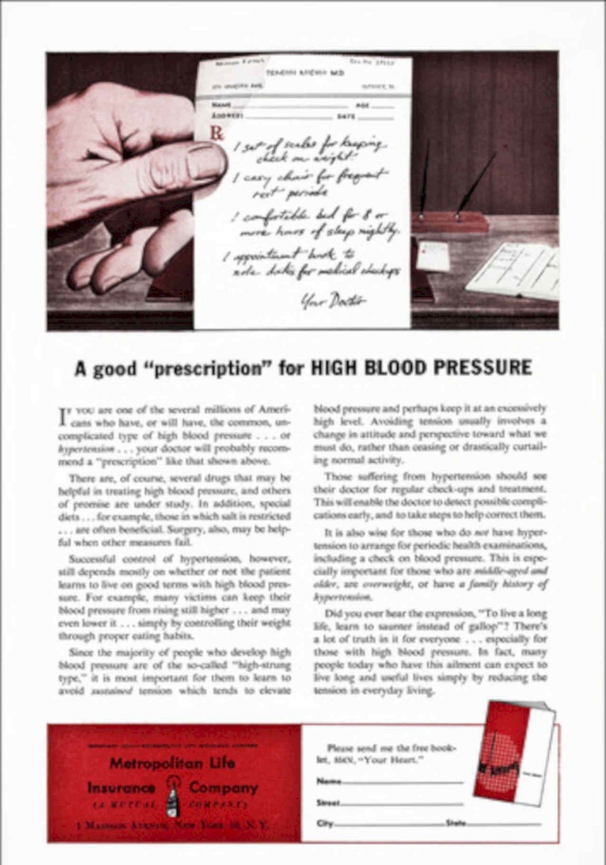 Prescription Blood Pressure Vintage Retro Advert Poster A4 Photo Print