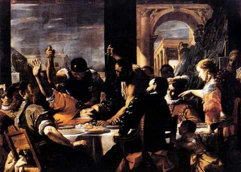 Preti MattiThebanquet Of Baldassare A4 Photo Print
