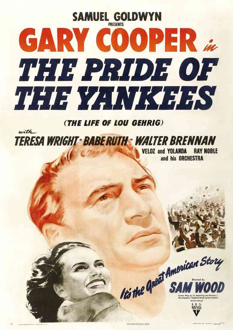Pride of the Yankees The 01 Film A4 Photo Print