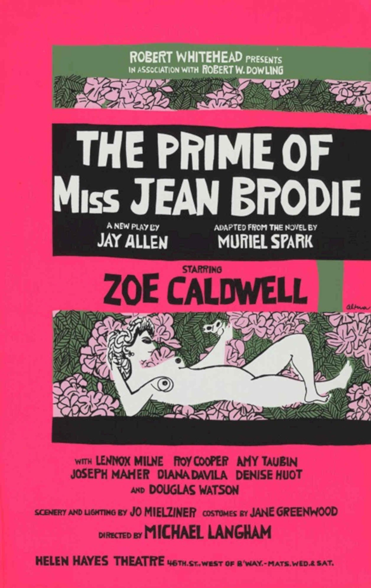Prime Miss BrodieThearte Vintage Retro Advert Poster