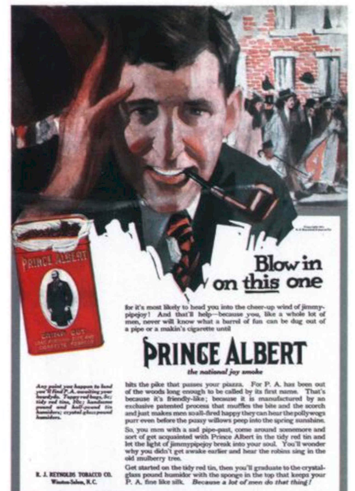 Prince Bert Smoke Vintage Retro Advert Poster A4 Photo Print