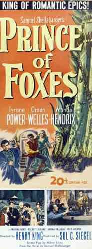 Prince Of Foxes 02 film star poster A4 Photo Print