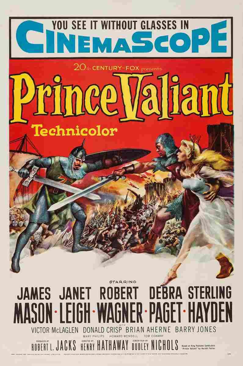 Prince Valiant 1954 01  film star poster A4 Photo Print