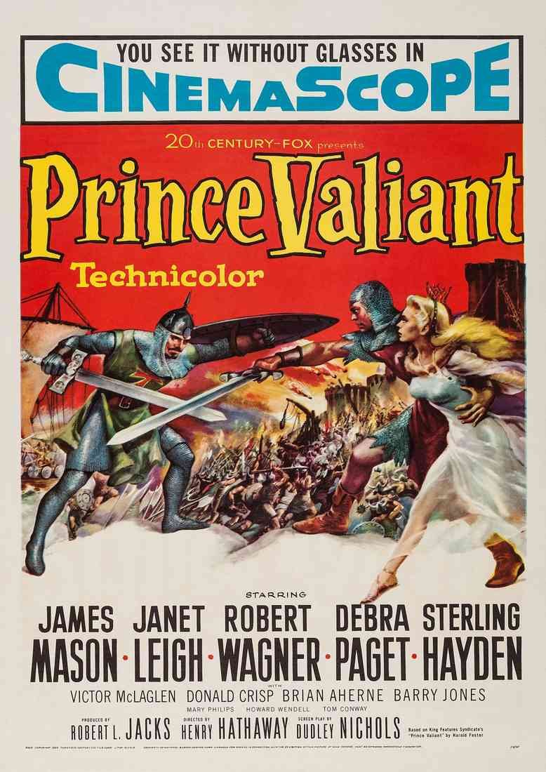 Prince Valiant 1954 01 Film A4 Photo Print