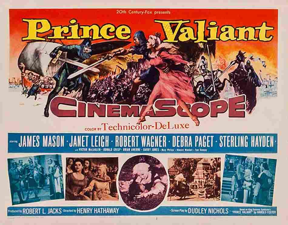 Prince Valiant 1954 02  film star poster A4 Photo Print