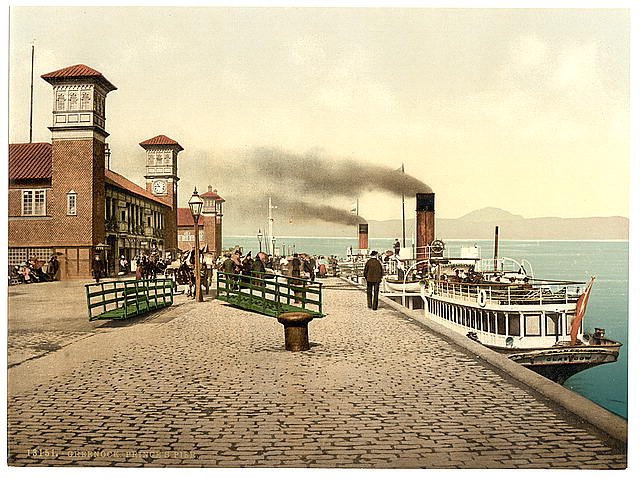 Princes Pier Greenock Vintage A4 Photo Print
