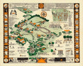 Princeton Map 1915 Vintage Retro Advert Poster