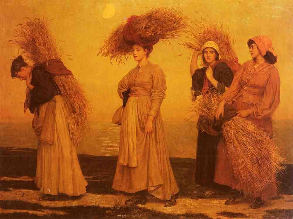Prinsep Valentine Cameron Home From Gleaning A4 Photo Print