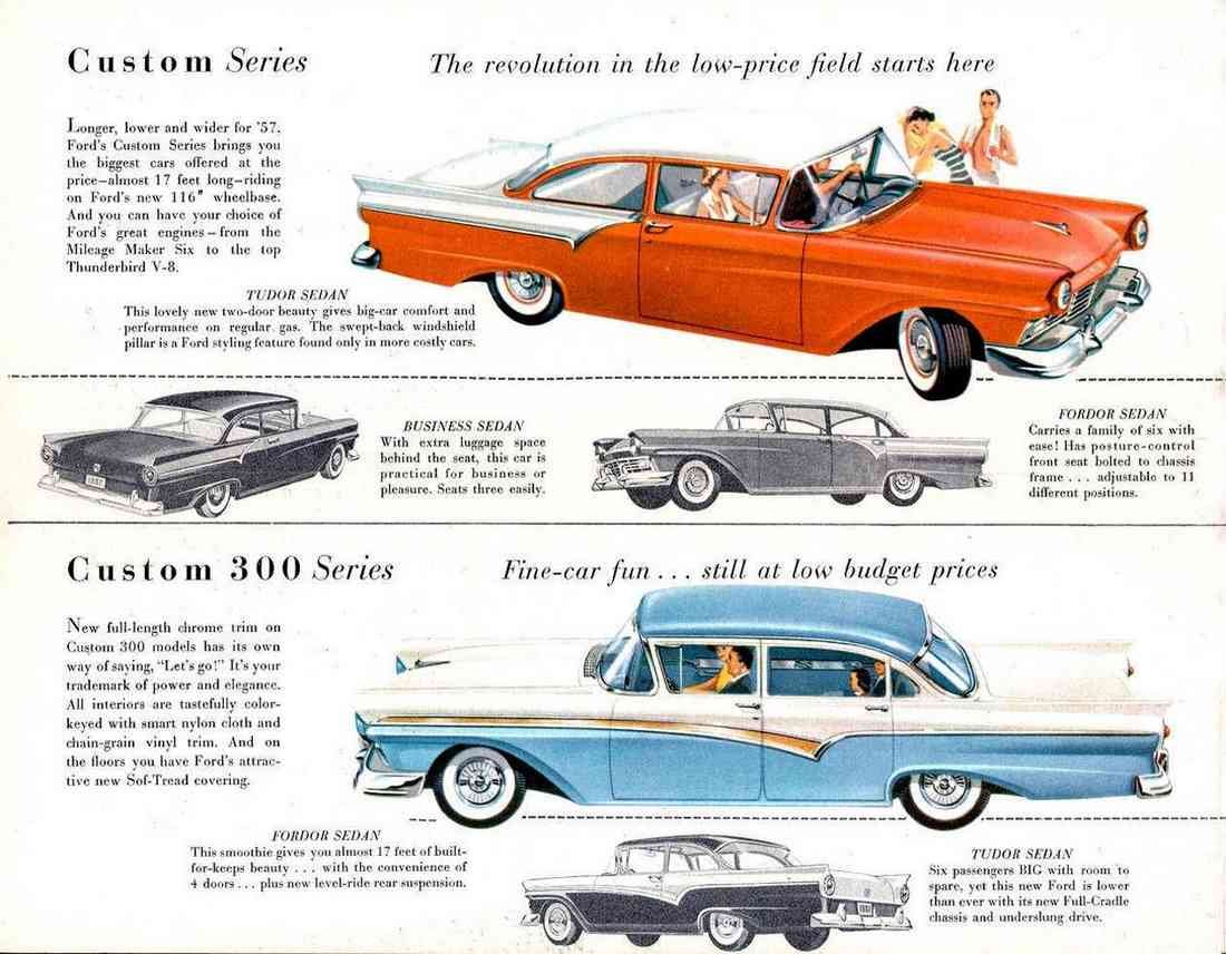 Print 1957 ford ENG 3e A4 Photo Print