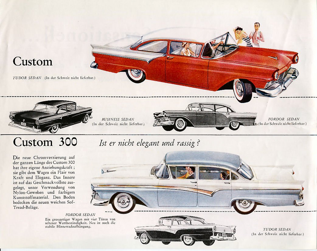 Print 1957 ford swiss 3e A4 Photo Print