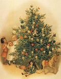 Print Christmas Tree c1890 A4 Photo Print