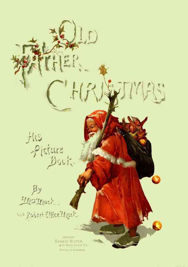 Print Mack Lizzie nee Lawson Old Father Christmas 1888 Father Christmas cover A4 Photo Print