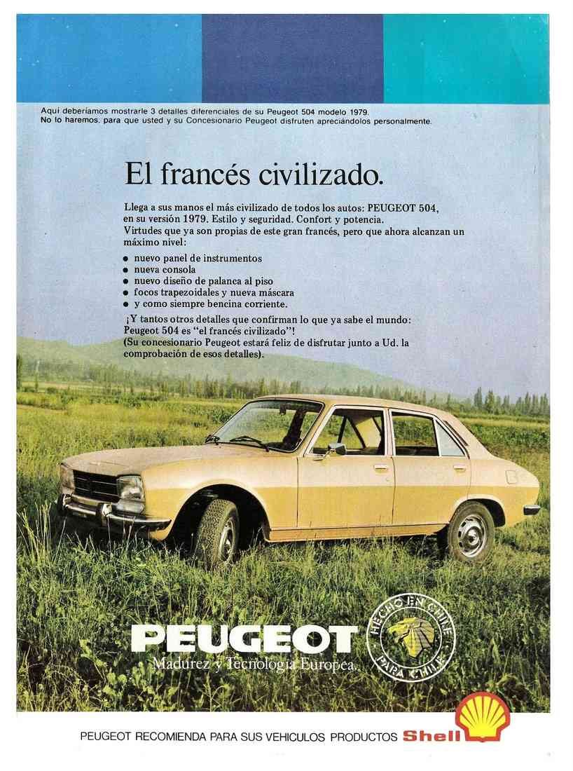 Print Peugeot 504 civilizado A4 Photo Print
