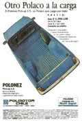 Print Polonez Pickup Ad Chile A4 Photo Print