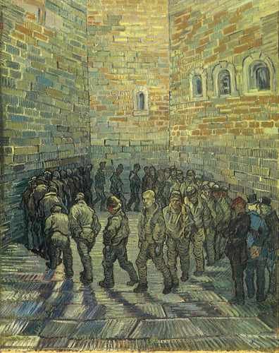 Prisoners Exercising After Dore 1890 A4 Photo Print