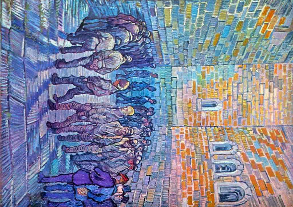 Prisoners Walking The Round Lg Van Gogh A4 Photo Print