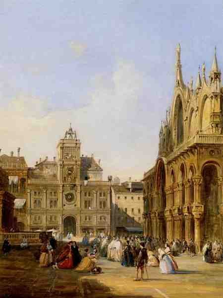 Pritchett Edward A View Of St Marks Square A4 Photo Print