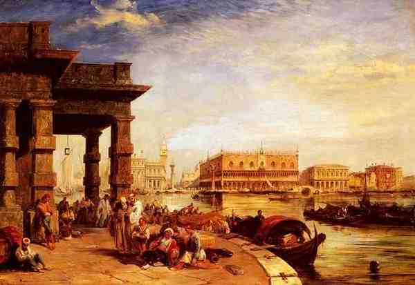 Pritchett Edward Looking To St Marks Square From The Dogana A4 Photo Print