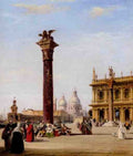 Pritchett Edward The Piazetta St Marks Venice A4 Photo Print