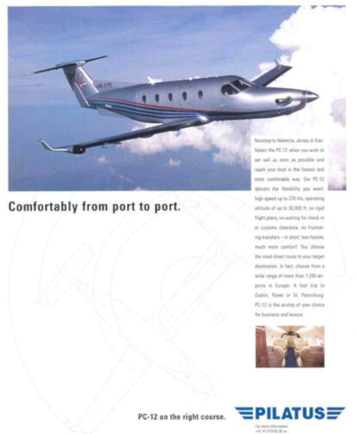 Private Jet Pc12 Vintage Retro Advert Poster A4 Photo Print