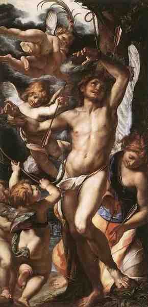 Procaccini Giulio Cesare St Sebastian Tended By Angels 5 A4 Photo Print