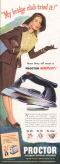 Proctor Telephone Bridge 1940s Vintage Retro Advert Poster