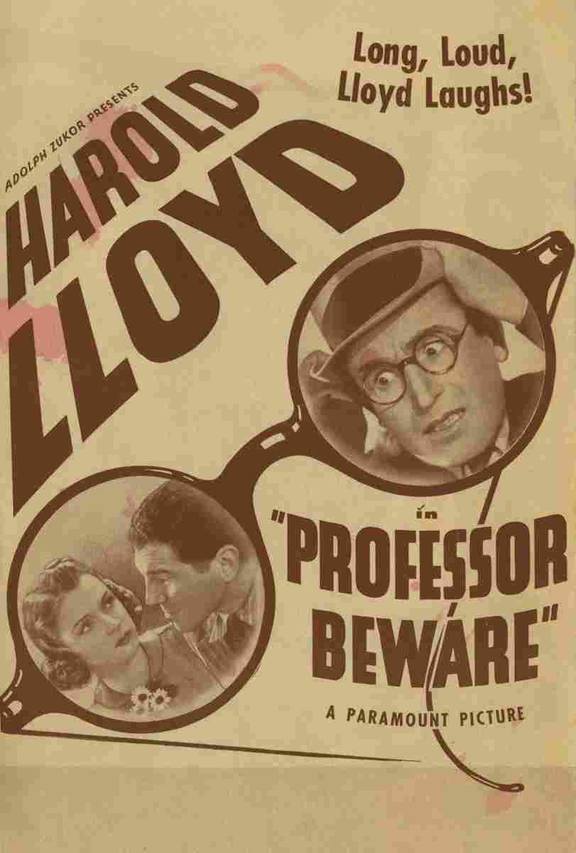 Professor Beware 05  film star poster A4 Photo Print