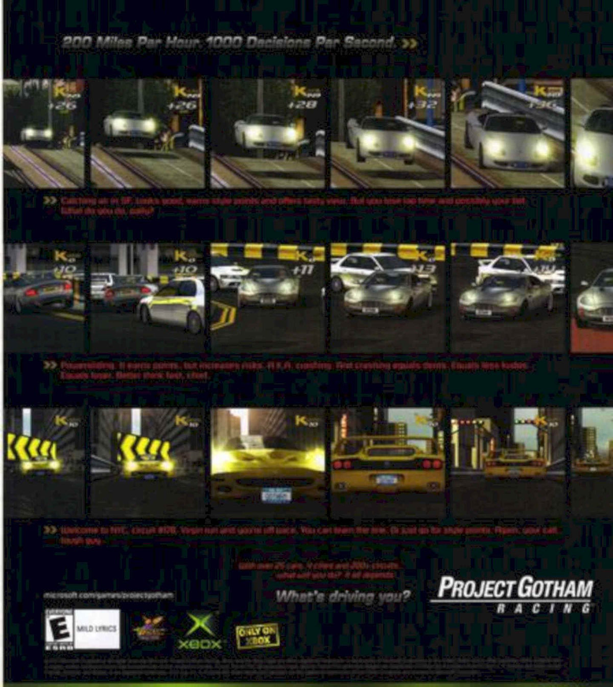 Project Gotham Racing 3 Vintage Retro Advert Poster A4 Photo Print