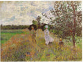 Promenade A Argenteuil 1875 Monet A4 Photo Print