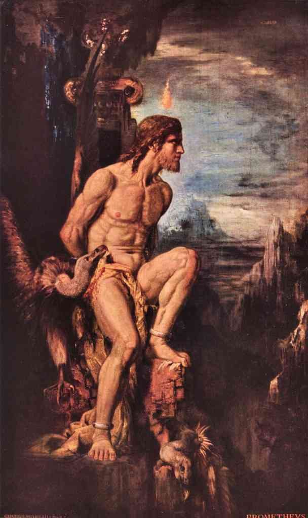 Prometheus Gustave Moreau Symbolism A4 Photo Print