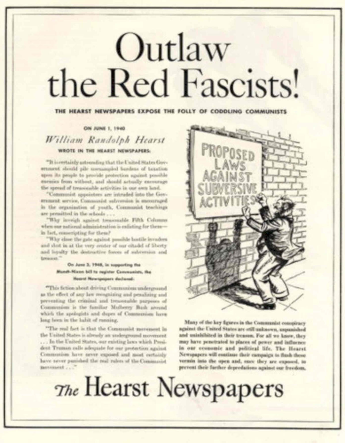 Propaganda Laws Red 1940s Vintage Retro Advert Poster