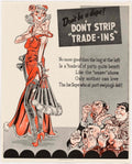 Propaganda Woman Tradeins American World War II Advert Poster