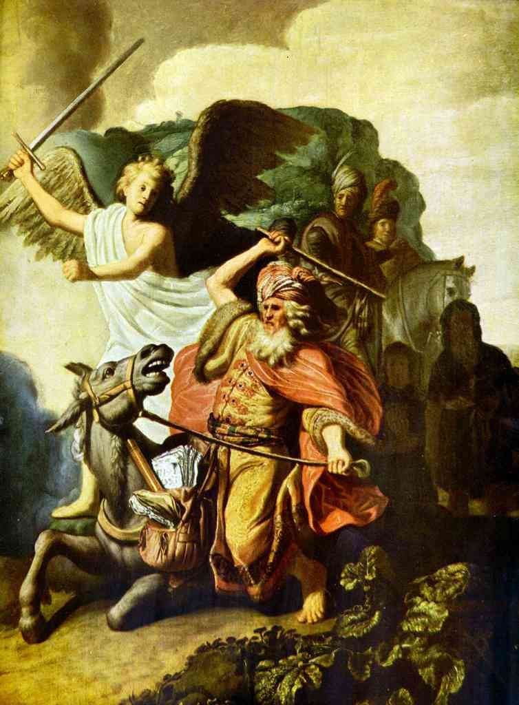 Prophet Balaam And The Donkey Rembrandt A4 Photo Print
