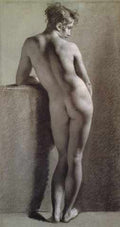 Proud Hon Pierre Paul Standing Female Nude Seen From The Back A4 Photo Print