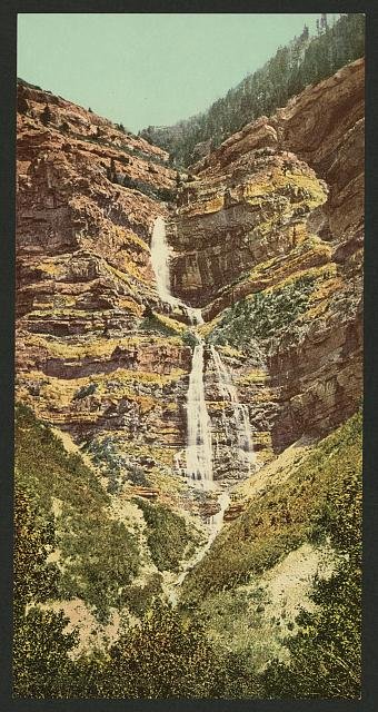 Provo Falls Utah Vintage A4 Photo Print