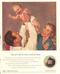 Prudential Family Future 1940s Vintage Retro Advert Poster