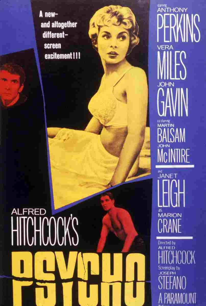 Psycho 01  film star poster A4 Photo Print