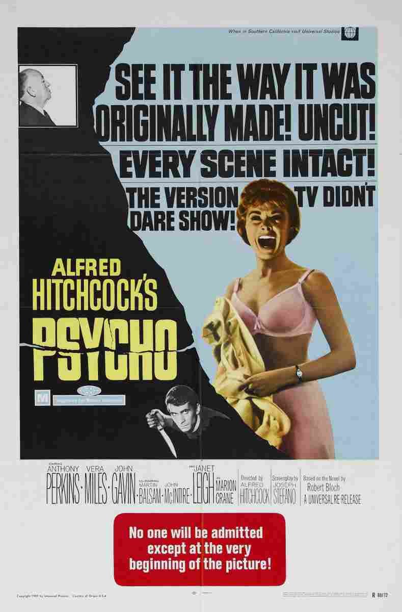 Psycho 05  film star poster A4 Photo Print