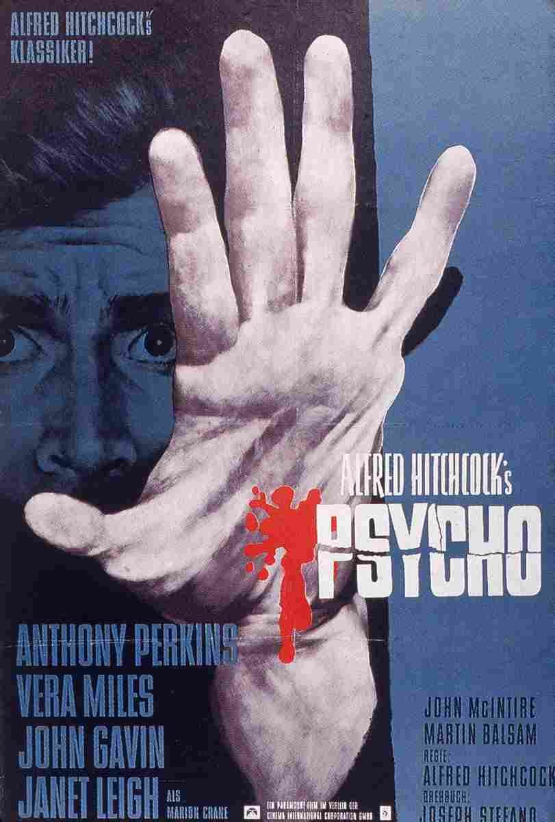 Psycho 12  film star poster A4 Photo Print
