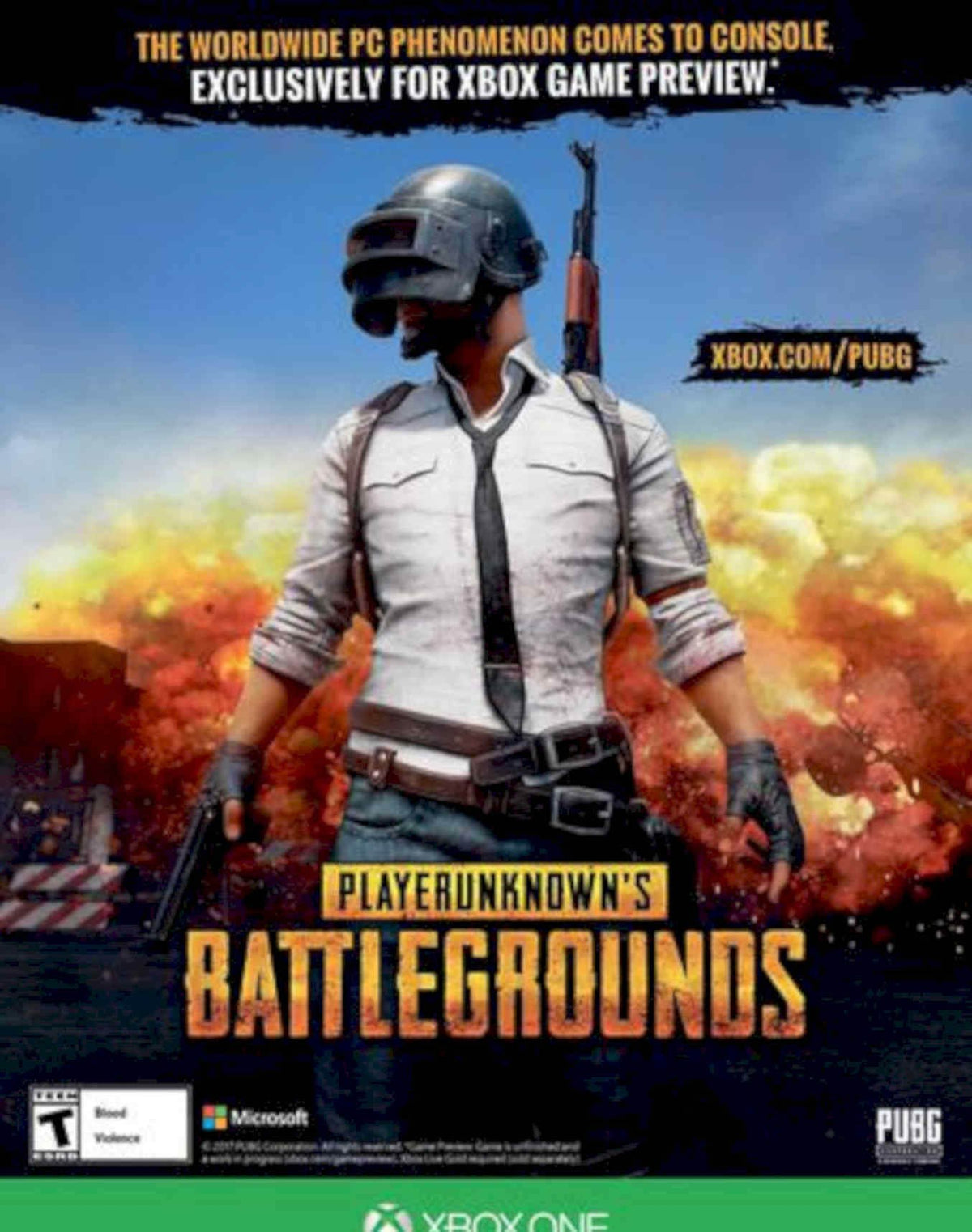 Pubg Console Explosion Vintage Retro Advert Poster A4 Photo Print