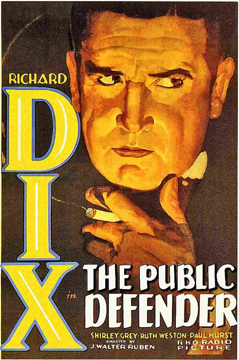 Public Defender The 1931 01  film star poster A4 Photo Print