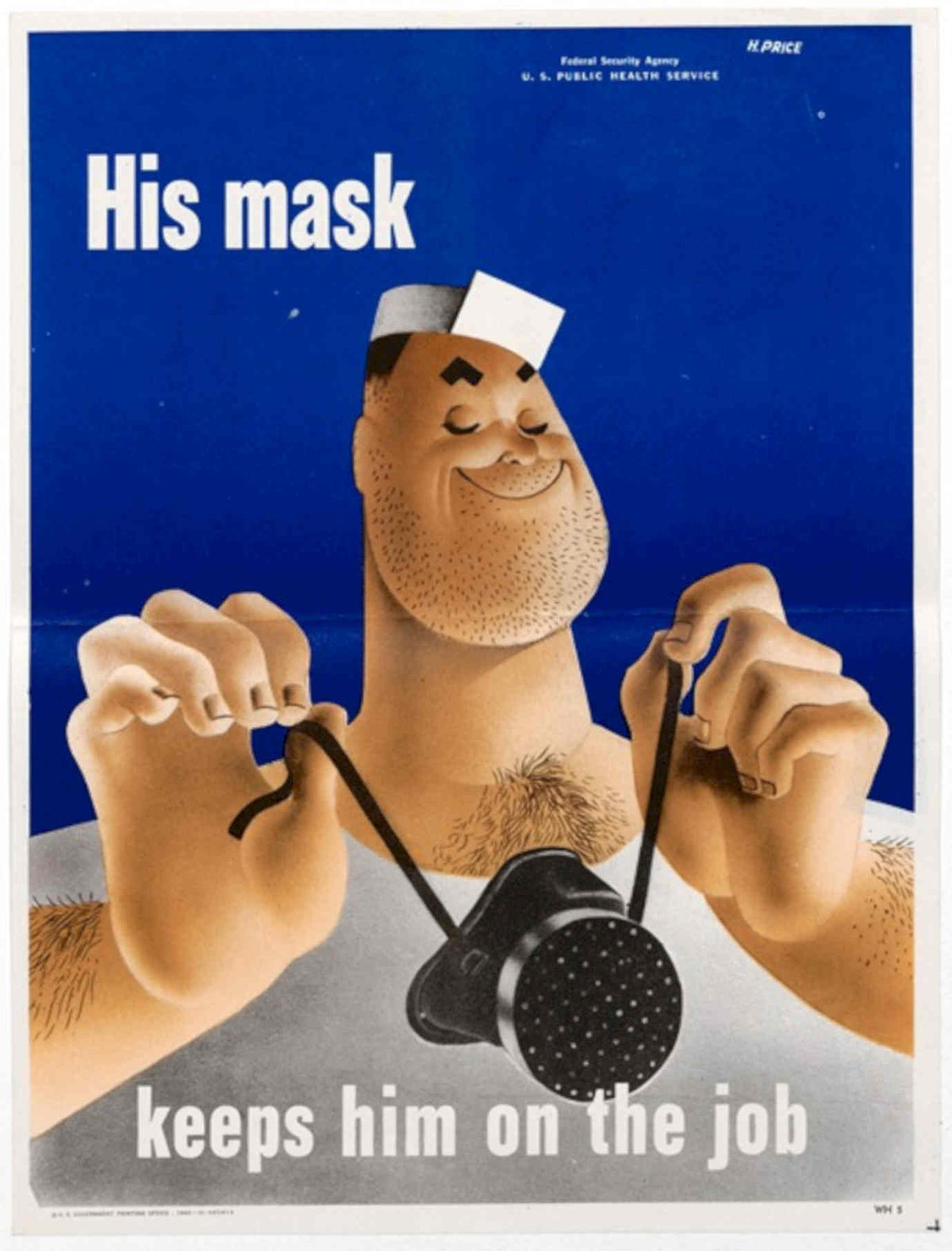 Public Health Man American World War II Advert Poster