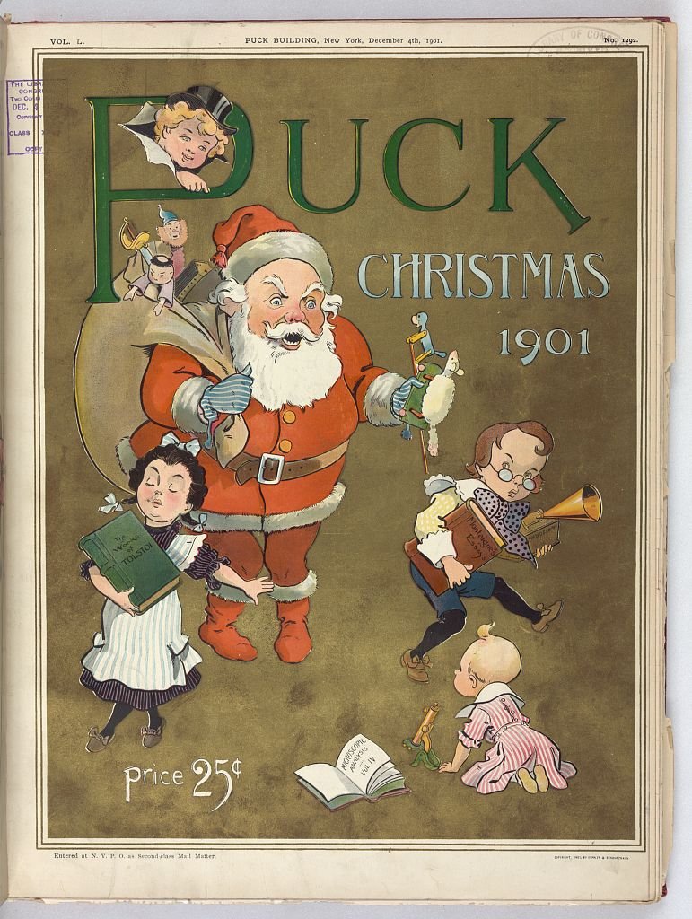 Puck Christmas 1901 PUCK A4 Photo Print