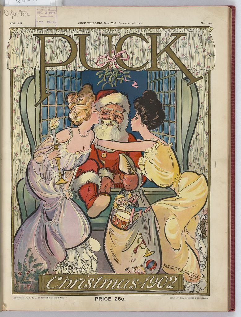 Puck Christmas 1902 PUCK A4 Photo Print