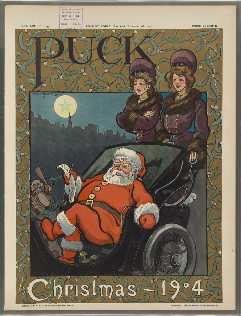 Puck Christmas 1904 PUCK A4 Photo Print