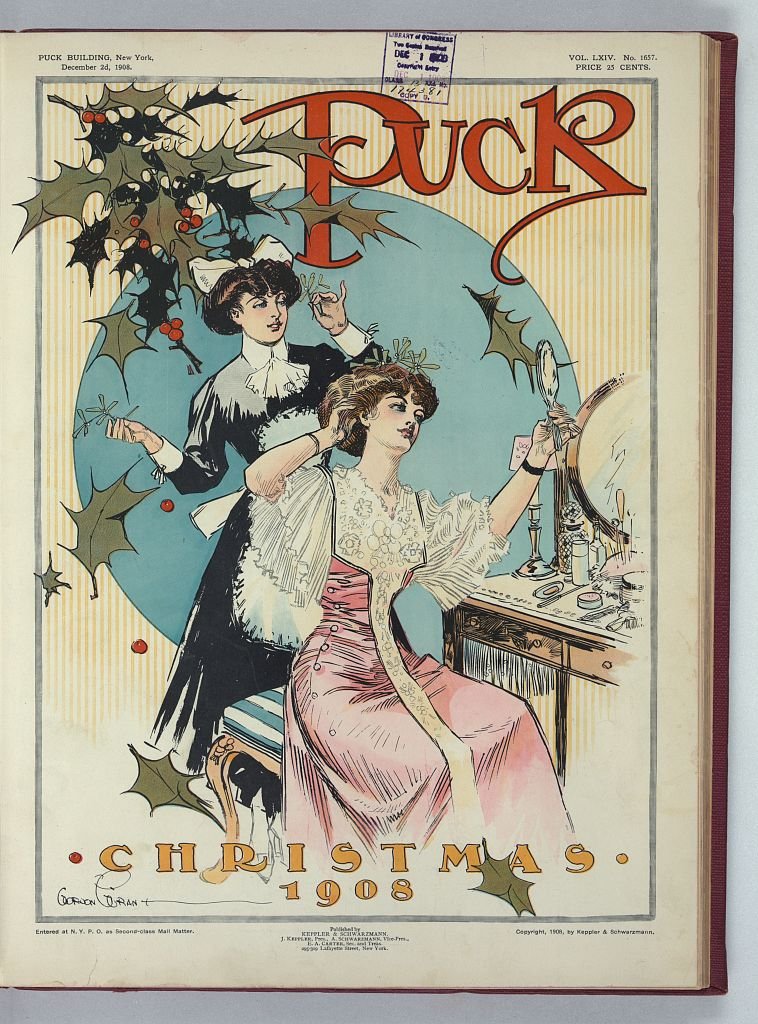 Puck Christmas 1908 PUCK A4 Photo Print