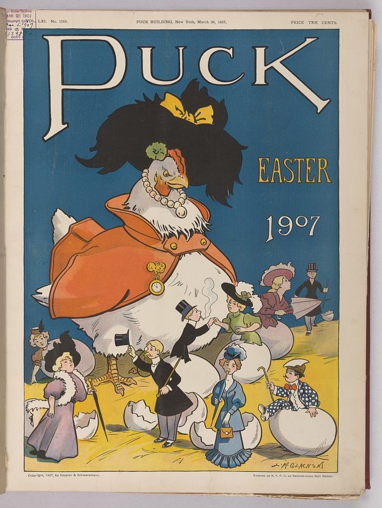 Puck Easter 1907 PUCK A4 Photo Print