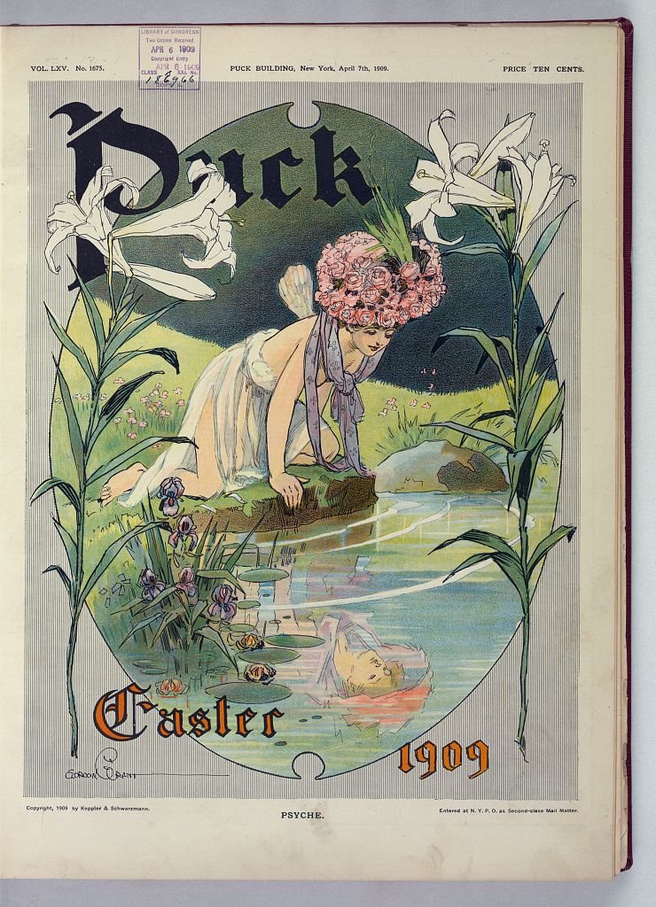 Puck Easter 1909 Psyche PUCK A4 Photo Print