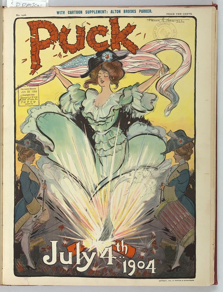 Puck July 4th 1904 PUCK A4 Photo Print