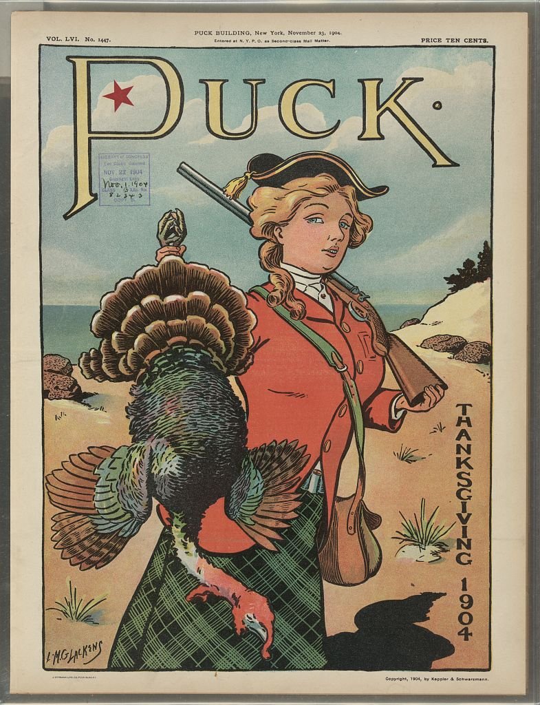Puck Thanksgiving 1904 PUCK A4 Photo Print